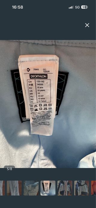 Pantalón Decathlon 10-12 años impermeable