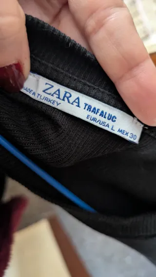 Vestido Zara Negro Estampado Leopardo Midi