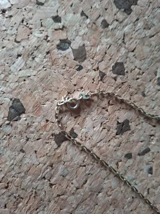 Collar vintage plata ley bañada oro 18k