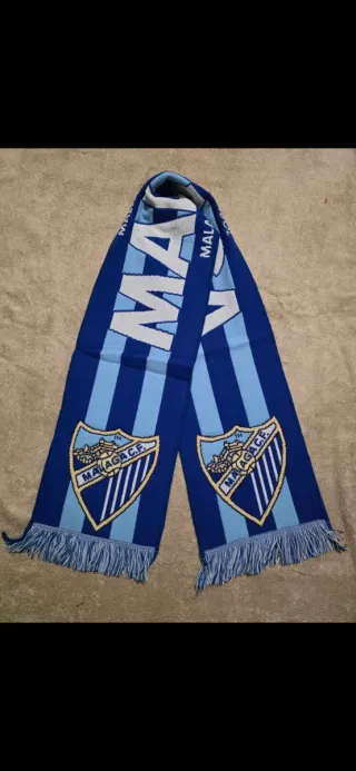 Bufanda Málaga C.F. Azul y Blanca