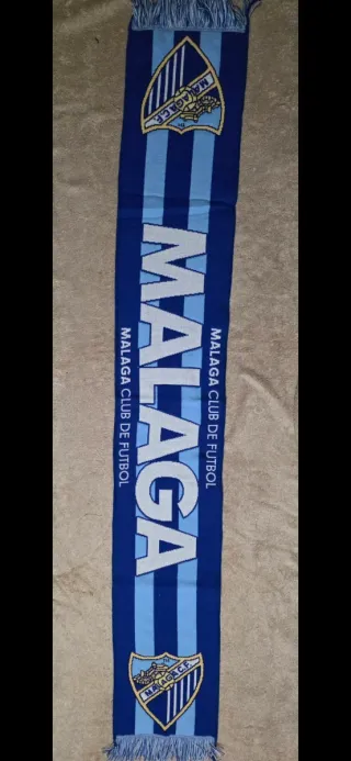 Bufanda Málaga C.F. Azul y Blanca