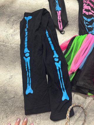 Disfraz esqueleto niña talla 3/4 años
