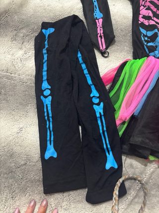 Disfraz esqueleto niña talla 3/4 años