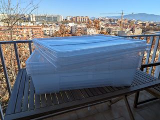 4 Cajas de almacenaje IKEA SAMLA grandes 55 litros