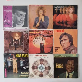 Lotto 85 vinili singoli da 7". Vari stili.