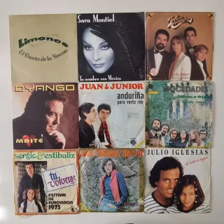 Lotto 85 vinili singoli da 7". Vari stili.