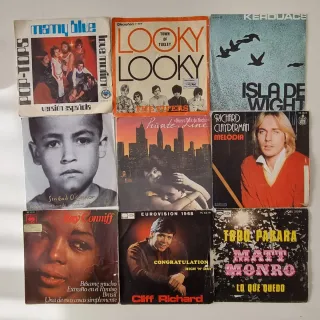 Lotto 85 vinili singoli da 7". Vari stili.