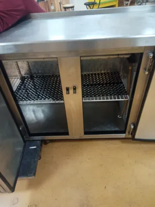 Mostrador refrigerado acero inoxidable