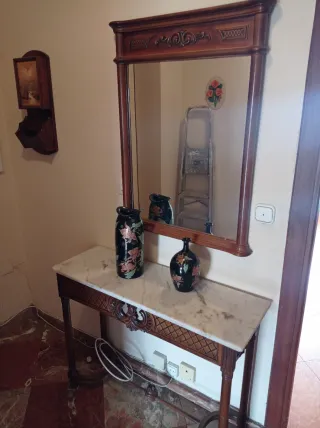 Cabecero de forja marrón