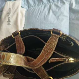 Borsa Max Mara Coccodrillo e Struzzo