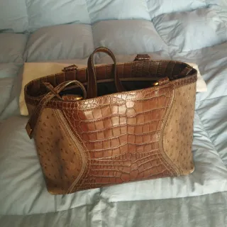 Borsa Max Mara Coccodrillo e Struzzo