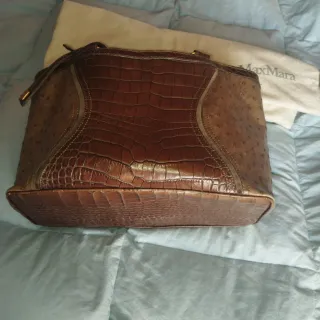 Borsa Max Mara Coccodrillo e Struzzo