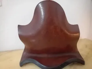 Barometro Huger anni 50'Supporto in Cuoio Vintage