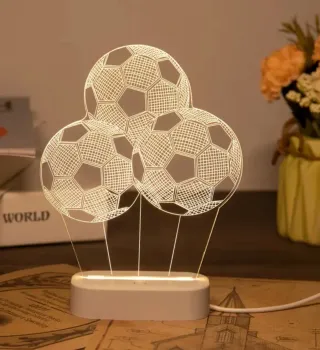 Lámpara 3D Fútbol