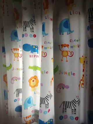 Cortina infantil animales jungla
