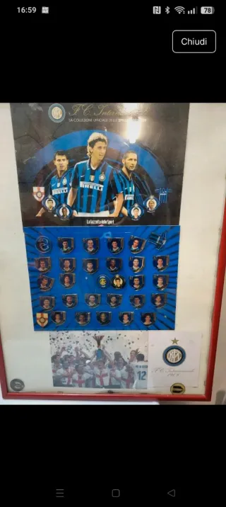 Quadro Spille FC Inter Collezione Ufficiale