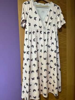 Camisón premamá mariposas talla M