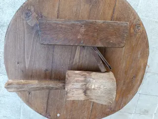 Pialla e mazzuolo in legno