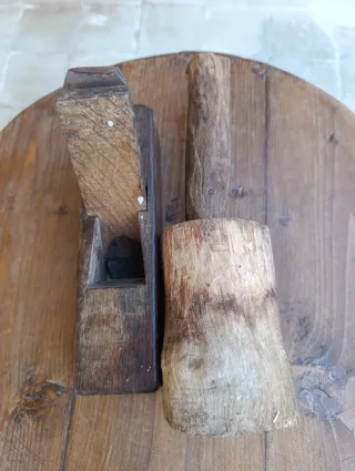 Pialla e mazzuolo in legno