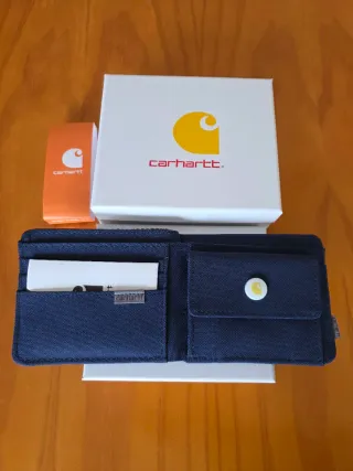 Cartera billetera Carhartt tipo Pana Azul