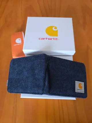 Cartera billetera Carhartt tipo Pana Azul