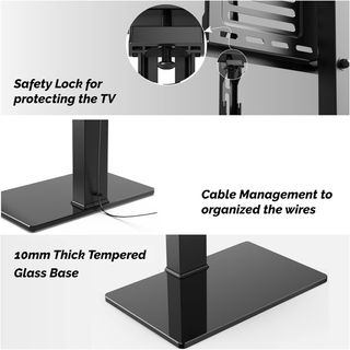 Soporte de Suelo para TV FITUEYES Altura Ajustable