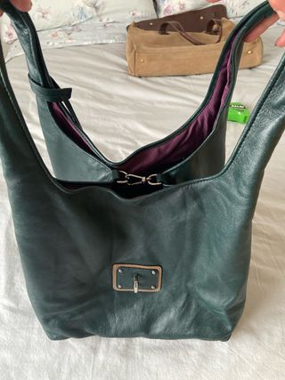 Bolso Loewe Verde Botella Piel