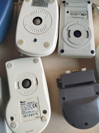 Ratón COM Vintage Serie Beige y Azul