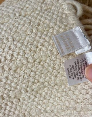 Alfombra Zara Home pelo largo beige/gris