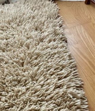 Alfombra Zara Home pelo largo beige/gris