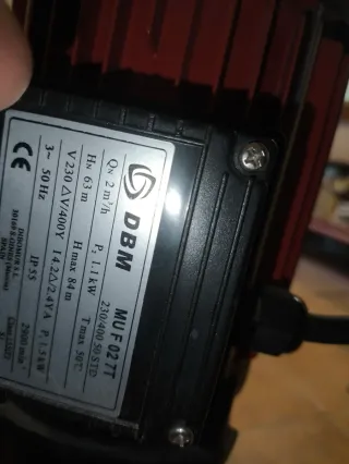 Grupo Presión Bomba Eléctrica DBM