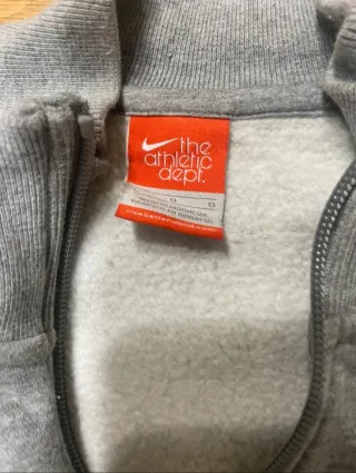Sudadera Nike gris media cremallera