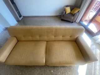 Sofá 3 plazas Ikea amarillo