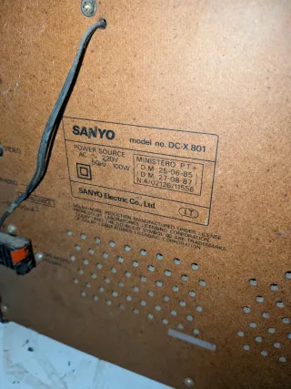 Stereo Sanyo DC-X801 Vintage Hi-Fi