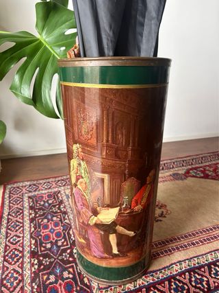 Paragüero vintage de metal