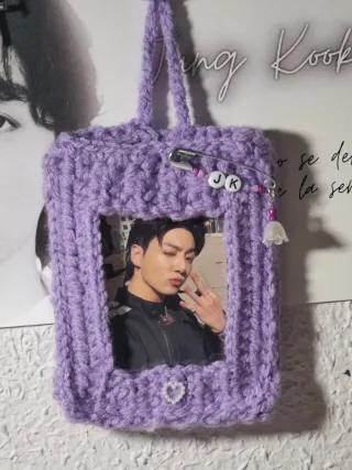 Porta photocards crochet Jungkook
