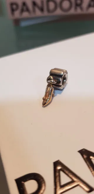 Lote 5 Charms Pandora Corazón, Llave, Lazo