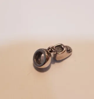 Lote 5 Charms Pandora Corazón, Llave, Lazo