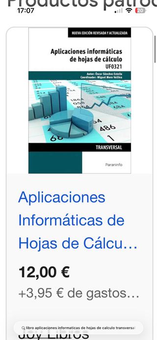 Aplicaciones informáticas de hojas de cálculo. ...