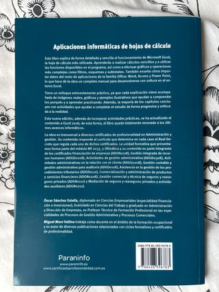 Aplicaciones informáticas de hojas de cálculo. ...