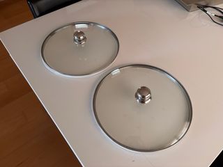 Pack 2 tapas cacerola 30cm cristal metal