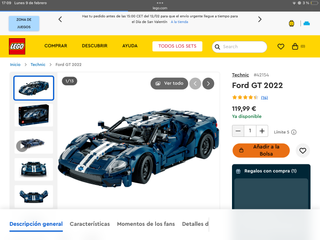Lego Technic Ford GT 2022 Nuevo