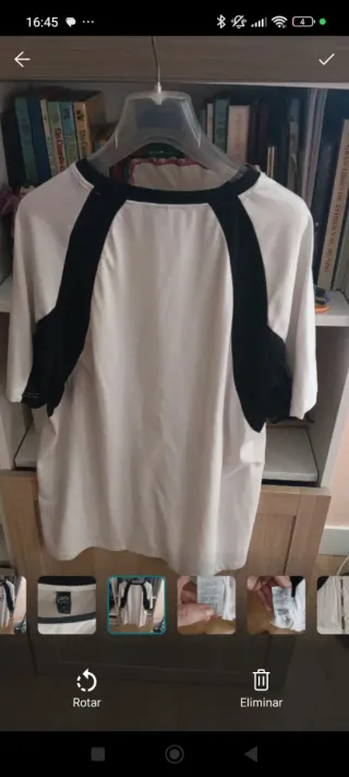 Camiseta Aeronautica Militare Blanca y Negra