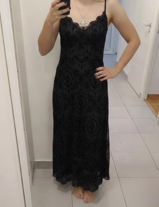 Vestido Largo Gótico Negro