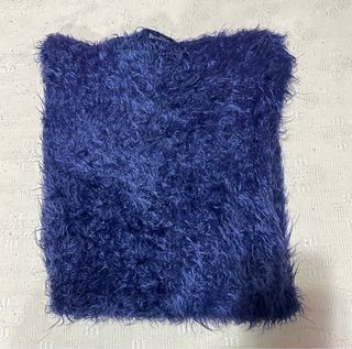 Jersey azul peludo