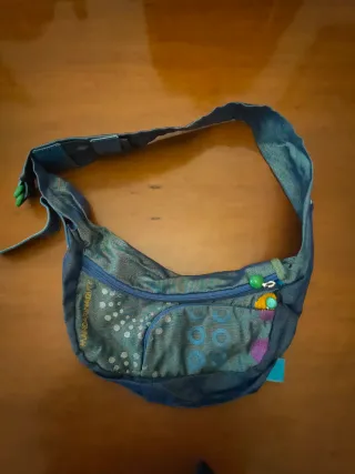 Borsa Mandarina Duck tela blu multicolor