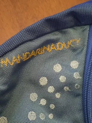 Borsa Mandarina Duck tela blu multicolor