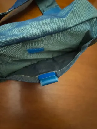 Borsa Mandarina Duck tela blu multicolor