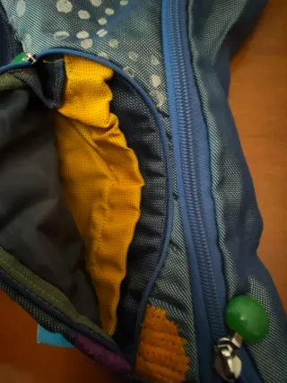 Borsa Mandarina Duck tela blu multicolor