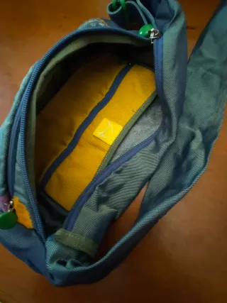 Borsa Mandarina Duck tela blu multicolor